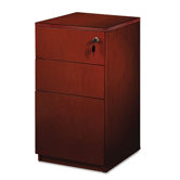 Luminary Series Wood Veneer Freestanding Box/Box/File Pedestal