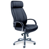 Mercado High-Back Leather Office Chair with Arms