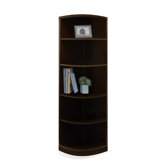 Sorrento 5-Shelf Quarter-Round Bookcase