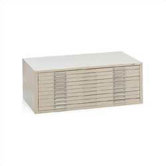 C-File: Ten-Drawer Flat File with Optional Base
