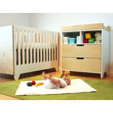 1027Hiya Convertible Crib Set in White