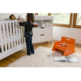 Hiya Two Piece Convertible Crib Set in White