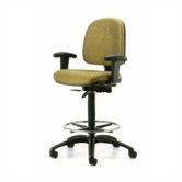 Height Adjustable Drafting Stool with Low Back