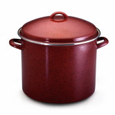 Enamel on Steel 16-qt. Stock Pot with Lid