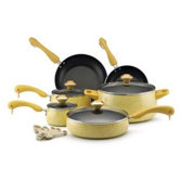 Porcelain Nonstick Aluminum 15-Piece Cookware Set