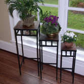 Slate Nesting Plant Stand (Set of 3)