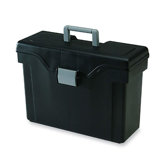 File Box,w/Snap Lid, Legal Size, 16-3/8"x7-1/4"x11-3/4", Black/Black