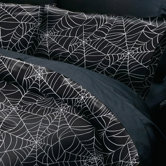 Black Widow Spider Web Duvet Cover