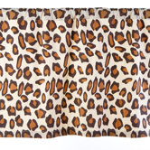 Leopard Cotton Curtain Valance