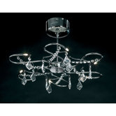 Swirl Flush Mount in Polished Chrome