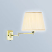 Swing Arm Wall Lamp in Brass Plate