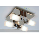 Enluce Four Light Semi Flush Mount in Chrome