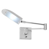 One Light Swing Arm Wall Bracket in Plated Chrome