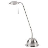 Reading Table Lamp in Satin Chrome