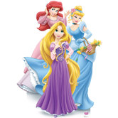 Disney Princesses Group Cardboard Stand-Up
