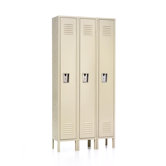 Quick Ship: Standard Locker - Single Tier - 3 Sections (Unassembled)