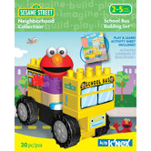 Sesame Street Neighborhood School Bus Building Set