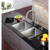 One Handle Single Hole Kitchen Faucet with Pull-Down Spray Head