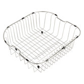 Kitchen Accessories 20" Stainless Steel Rinse Basket for Kitchen Sink in Chrome