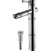 Bamboo Single Hole Bathroom Faucet with Single Handle