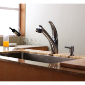 Single Handle Single Hole Kitchen Faucet with Pull-out Spray Head