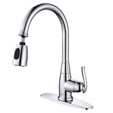 One Handle Single Hole Kitchen Faucet with Optional Soap Dispenser