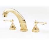 Celina Double Handle Deck Mount Roman Tub Faucet Crystal Handle