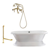 Wescott 72" Dual Tub with Wall Mount Faucet