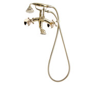 Traditional Wall Mount Tub Faucet with Metal Cross Handles