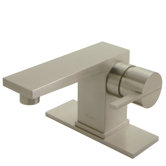 Square Single Hole Bathroom Faucet with Single Handle