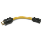 Power Cord Adapter - Male: Twist Lock L5-15P 20 Amp / 125V - Female: Standard 5-15R 15 Amp / 125V