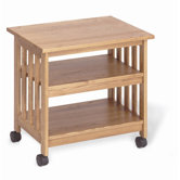 Mission TV/Printer Cart in Golden Oak
