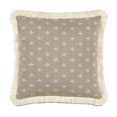 Daphne Polyester Decorative Pillow with Brush Fringe