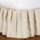 Rustique Burlap Bed Skirt Ruffled