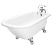 Maverick AcraStone Traditional Bath Tub Faucet Package 1 in White