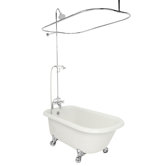 Trinity AcraStone Traditional Bath Tub Faucet Package 2 in White