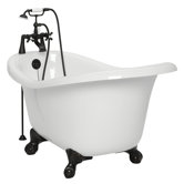 Marilyn AcraStone Slipper Right Champagne Massage Bath Tub Faucet Package 1