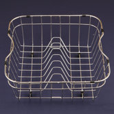 WireCraft 15.25" x 14.75" Rinsing Basket in Stainless Steel
