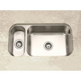 Elite Undermount Double Bowl 80/20 Kitchen Sink in Satin