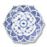 Blue Fluted Full Lace 8.25" Plate