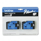 P-Touch Tc Tape Cartridges for P-Touch Labelers, 1/2W, 2/Pack