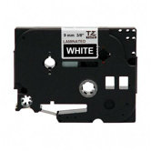 Laminated Tape Cartridge, For TZ Models, 3/8", White/Black