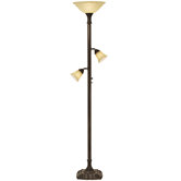 Kathy Ireland Home European Country Timeless Beauty Torchiere Floor Lamp