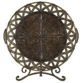 Heirloom Trianon Plate with Stand in Vintage Gold
