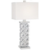 Contempo Table Lamp in Metallic Silver