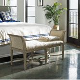 Resort Surfside Wooden Bedroom Bench