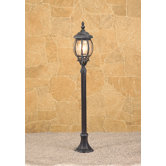 Classic 1 Light Post Lantern in Black