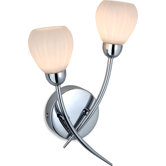 Rena Two Light Wall Sconce in Chrome
