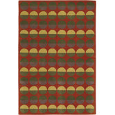 Rowe Red Circle Rug