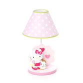Hello Kitty and Puppy Table Lamp with Shade